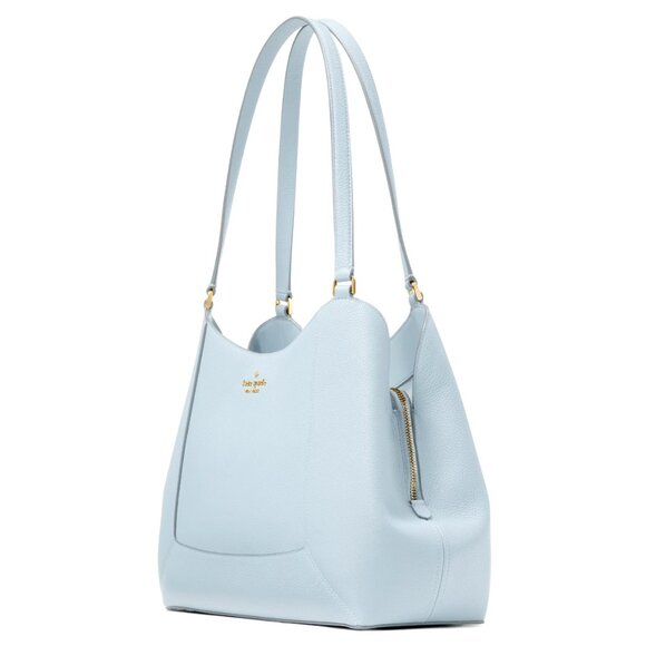 New Kate Spade Lena Large Triple Compartment Shoulder Bag Crisp Sky - Picture 2 of 5